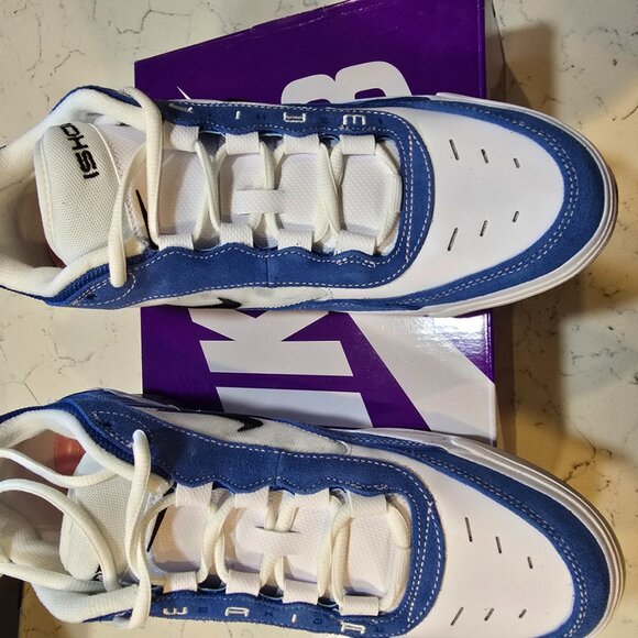 Nike Air Max ISHOD Men's Size 10 Blue White Skate Athletic Shoes FB2393 400 NEW - Picture 3 of 16